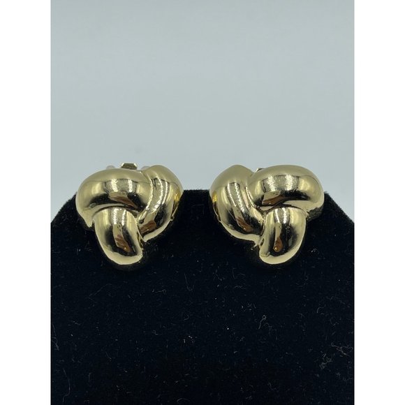 Signed CHRISTIAN DIOR Large Vintage Gold Tone Clip - Picture 1 of 6